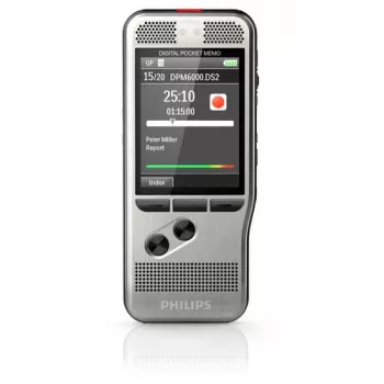 Philips DPM6000 balss ierakstītājs, melns, sudrabs