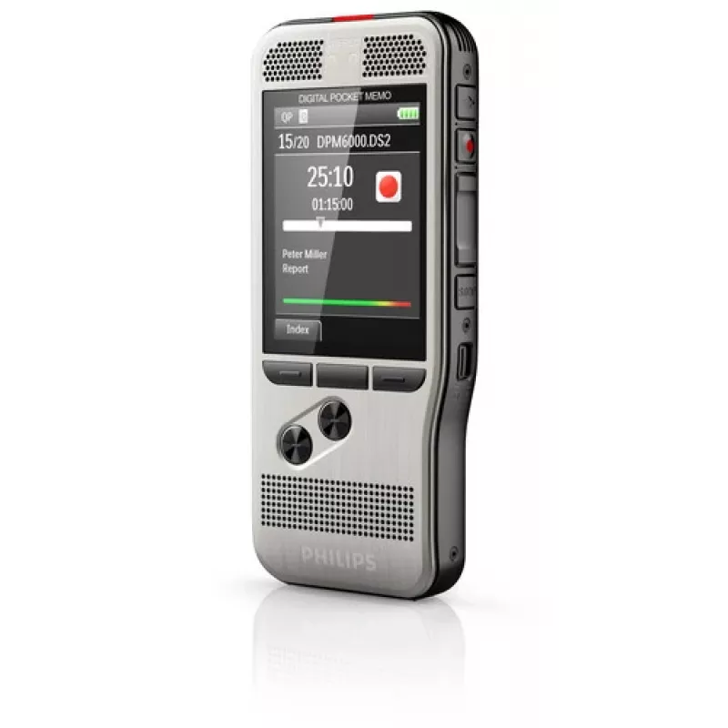 Philips DPM6000 balss ierakstītājs, melns, sudrabs