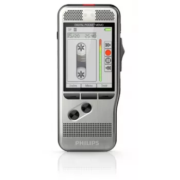 Philips DPM 7200 Diktofons ar zibatmiņas karti, nerūsējošais tērauds