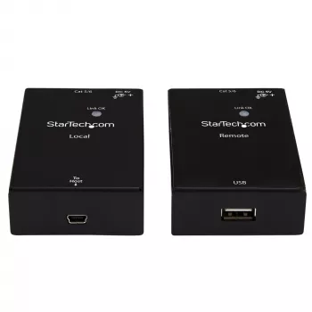StarTech.com USB 2.0 pagarinātājs pa Cat5e/Cat6 kabeli (RJ45) - līdz 50m - ātrgaitas USB porta pagarinātāja adaptera komplekts - barots - USB pa Ethernet kabeli pagarinātājs - 480Mbps - metāls