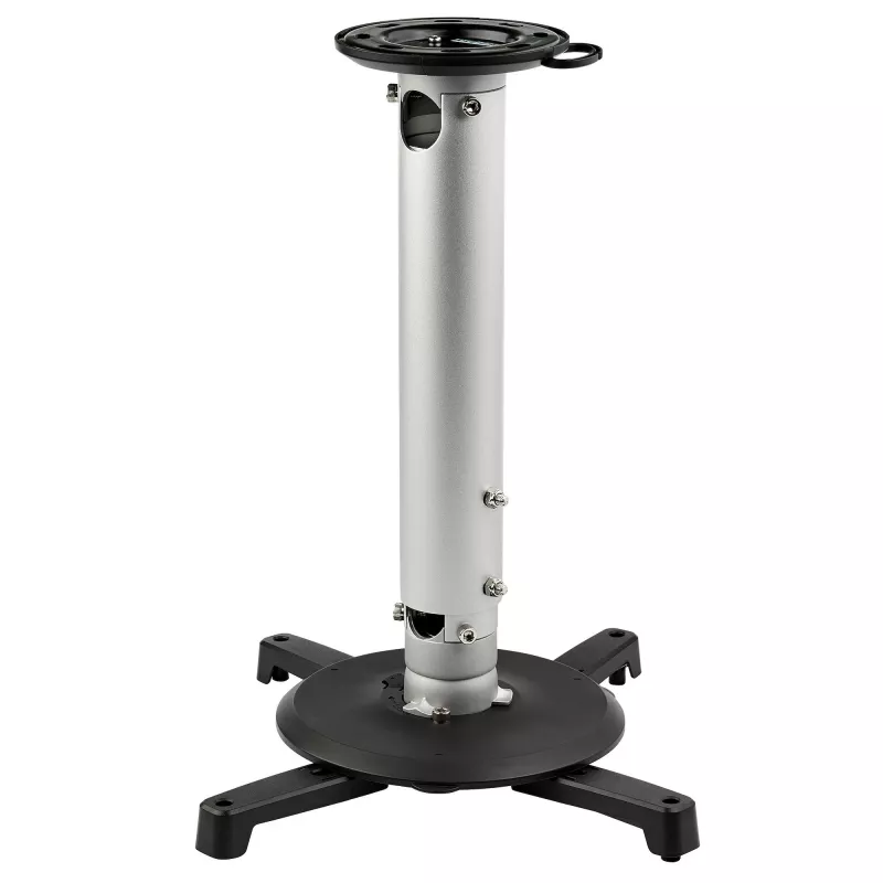 StarTech.com Universāls griestu projektoru stiprinājums - smagās slodzes, augstumā regulējams/izvelkams staba stiprinājums 5-22.7 collas no griestiem - 33 mārciņas (15 kg) - slīpums/griešanās - piekarināms projektora stiprinājums ar kronšteinu