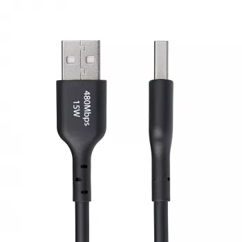 StarTech.com 3m USB-A uz USB-C lādēšanas un sinhronizācijas kabelis, 3A, USB 2.0, TPE apvalks - Melns