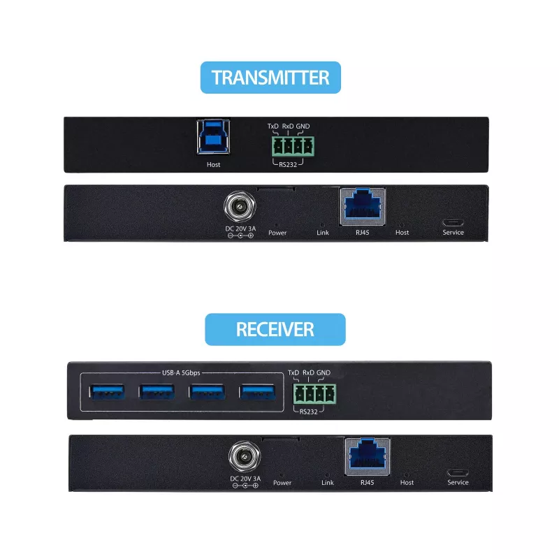 StarTech.com C10043 USB pagarinātājs raidītājs un uztvērējs