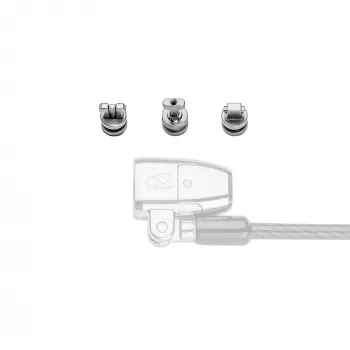 Kensington ClickSafe Universal Slots Security Anchors Kit, Enkuri, Nerūsējošais tērauds, 3 gab., 31 g, 115 mm, 85 mm