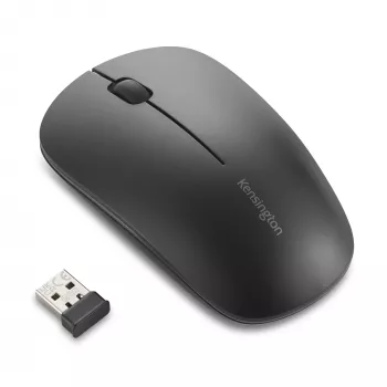 Kensington MY230 EQ uzlādējama pele – bezvadu – vidēja izmēra, abpusēja, RF bezvadu + Bluetooth, 1200 DPI, melna