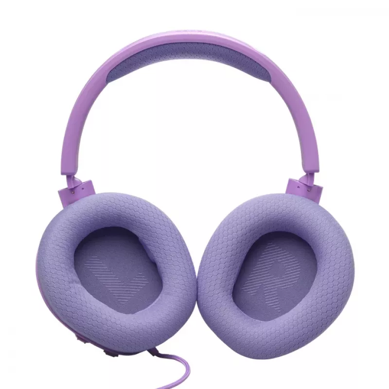 Vadu spēļu austiņas JBL Quantum 100M2 — pārklājošas, 20–20000 Hz, 1,2 m kabelis, violeta
