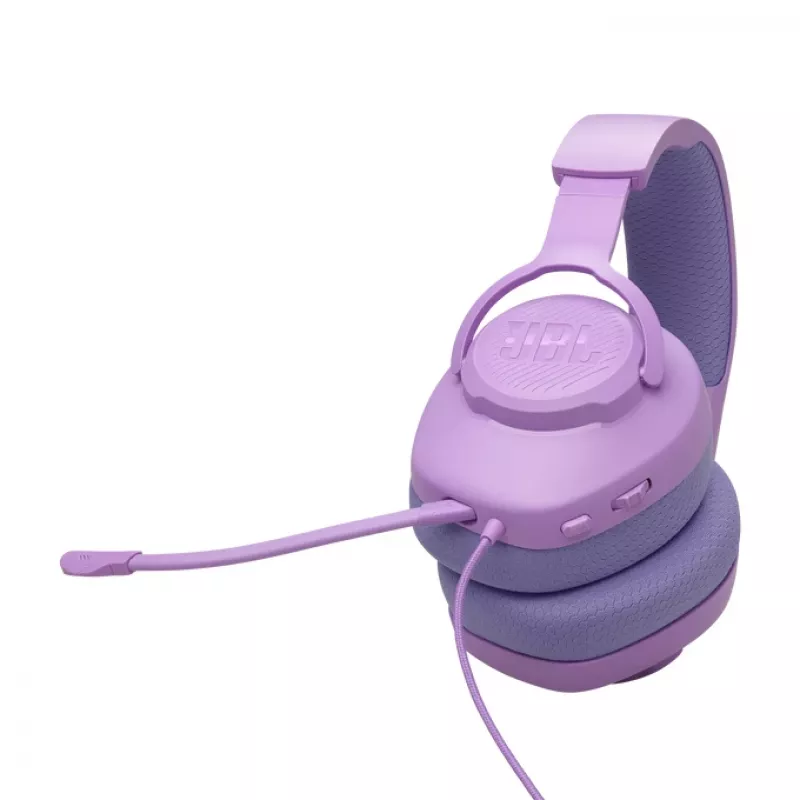 Vadu spēļu austiņas JBL Quantum 100M2 — pārklājošas, 20–20000 Hz, 1,2 m kabelis, violeta