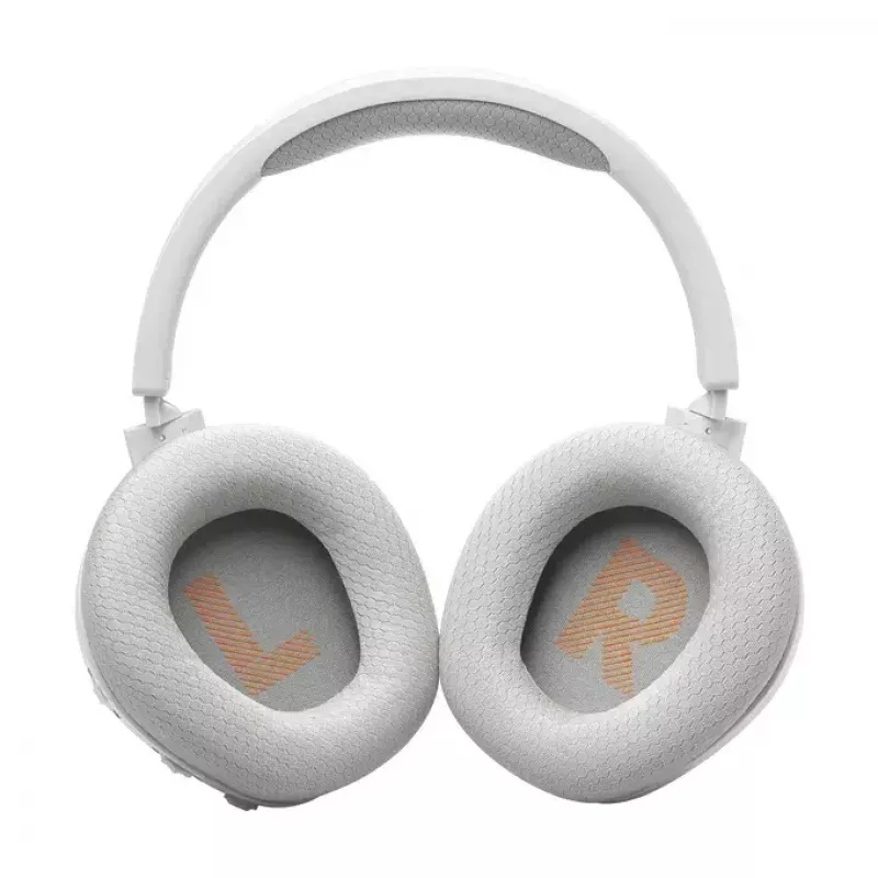 JBL Live QUANTUM 360 bezvadu galvas austiņas, spēlēm, USB Type-C, Bluetooth, balta
