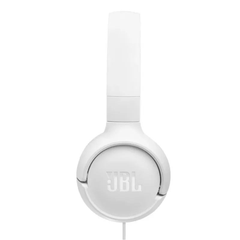 JBL Tune 520C USB-C austiņas, vadu, lentes tipa, zvaniem/mūzikai, USB Type-C, balts
