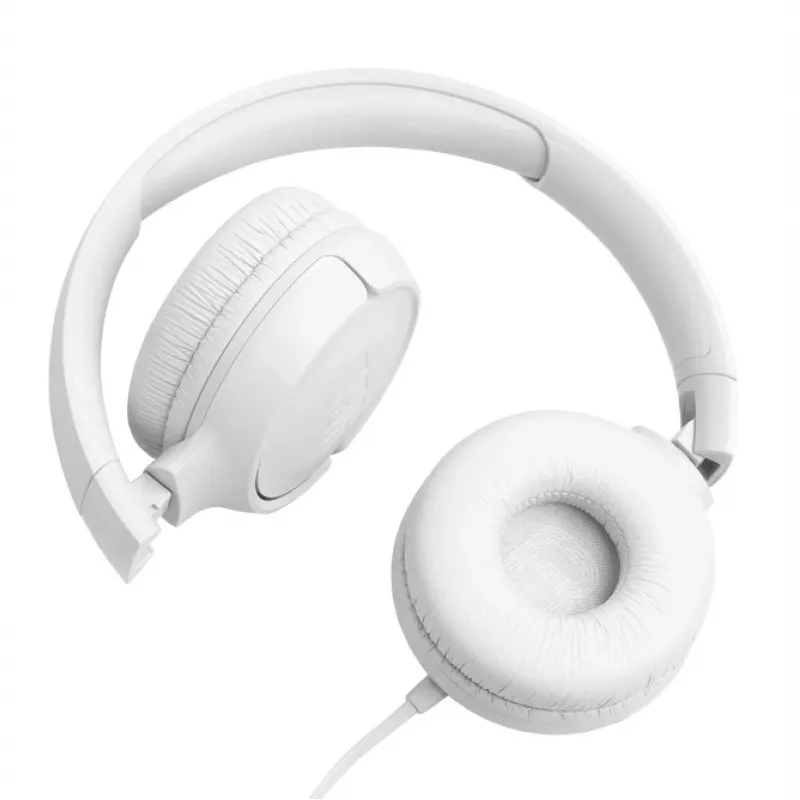 JBL Tune 520C USB-C austiņas, vadu, lentes tipa, zvaniem/mūzikai, USB Type-C, balts