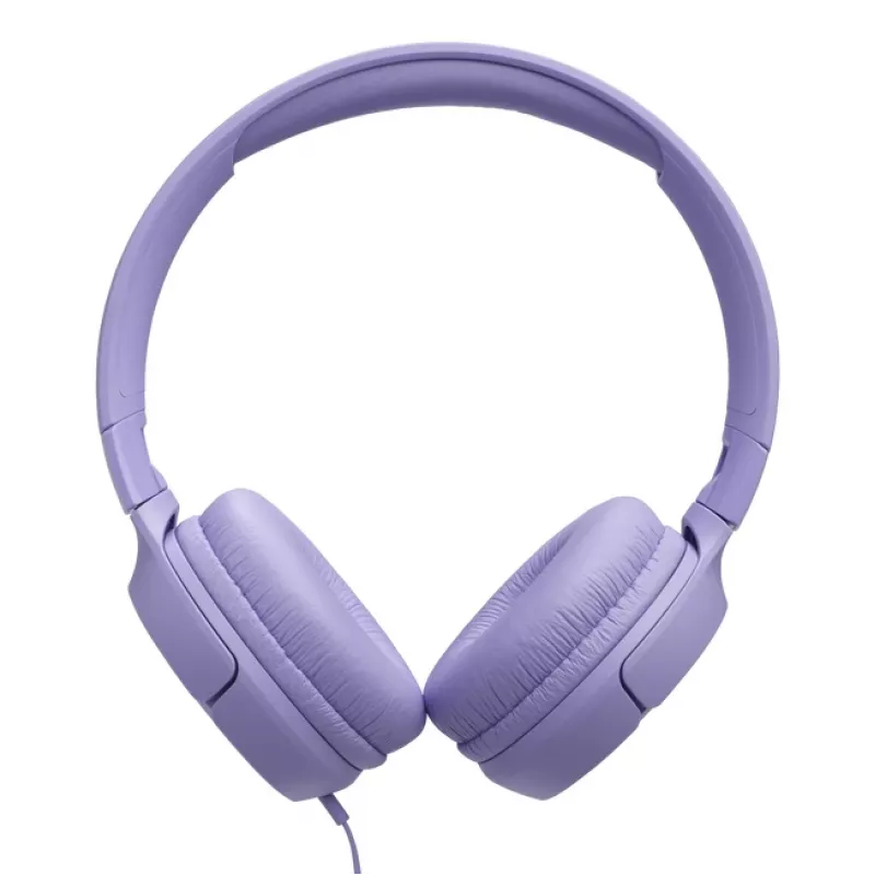 JBL Tune 520C USB-C austiņas, vadu, uz auss, Hi-Res audio, 32mm draiveri, ceriņu krāsa