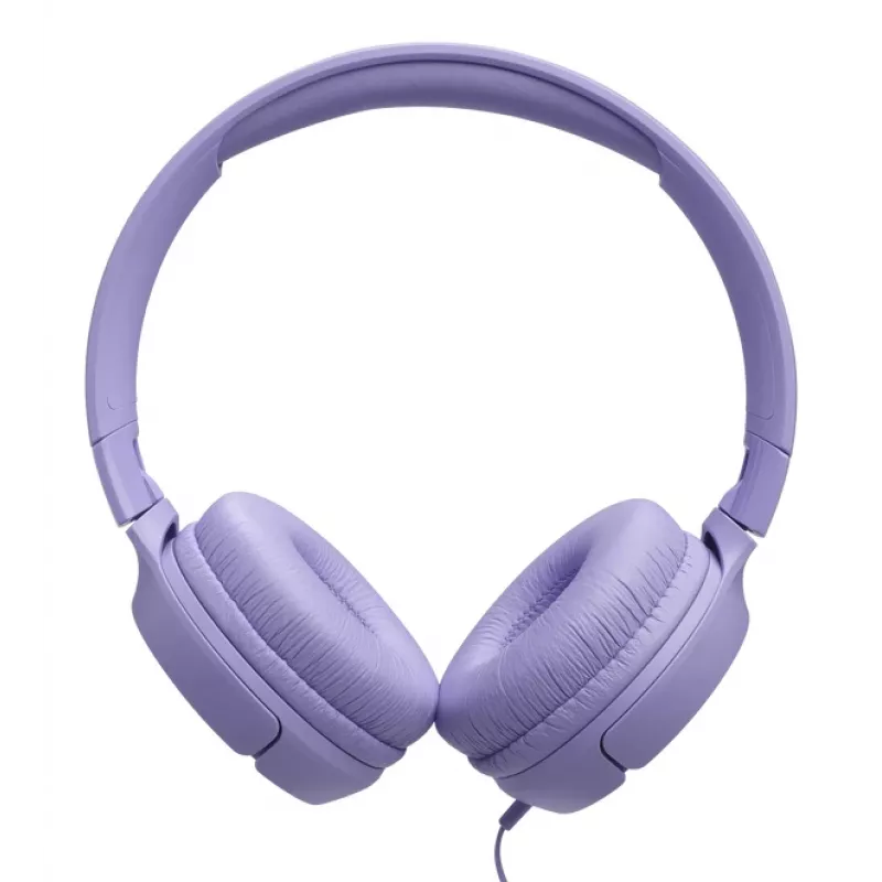 JBL Tune 520C USB-C austiņas, vadu, uz auss, Hi-Res audio, 32mm draiveri, ceriņu krāsa