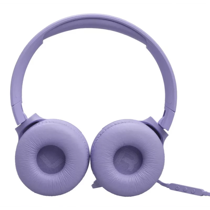 JBL Tune 520C USB-C austiņas, vadu, uz auss, Hi-Res audio, 32mm draiveri, ceriņu krāsa