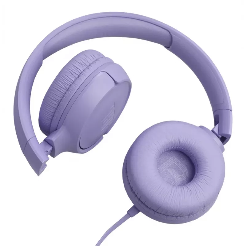 JBL Tune 520C USB-C austiņas, vadu, uz auss, Hi-Res audio, 32mm draiveri, ceriņu krāsa