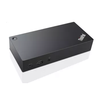 Lenovo 40A90090IT dokstacija klēpjdatoram, vadu, USB 3.2 Gen 1 (3.1 Gen 1) Type-C, melna