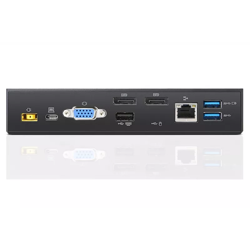 Lenovo 40A90090IT dokstacija klēpjdatoram, vadu, USB 3.2 Gen 1 (3.1 Gen 1) Type-C, melna