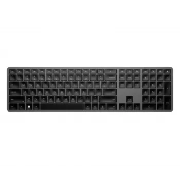 HP 975 Divrežīmu bezvadu tastatūra pilnizmēra RF Bluetooth melna