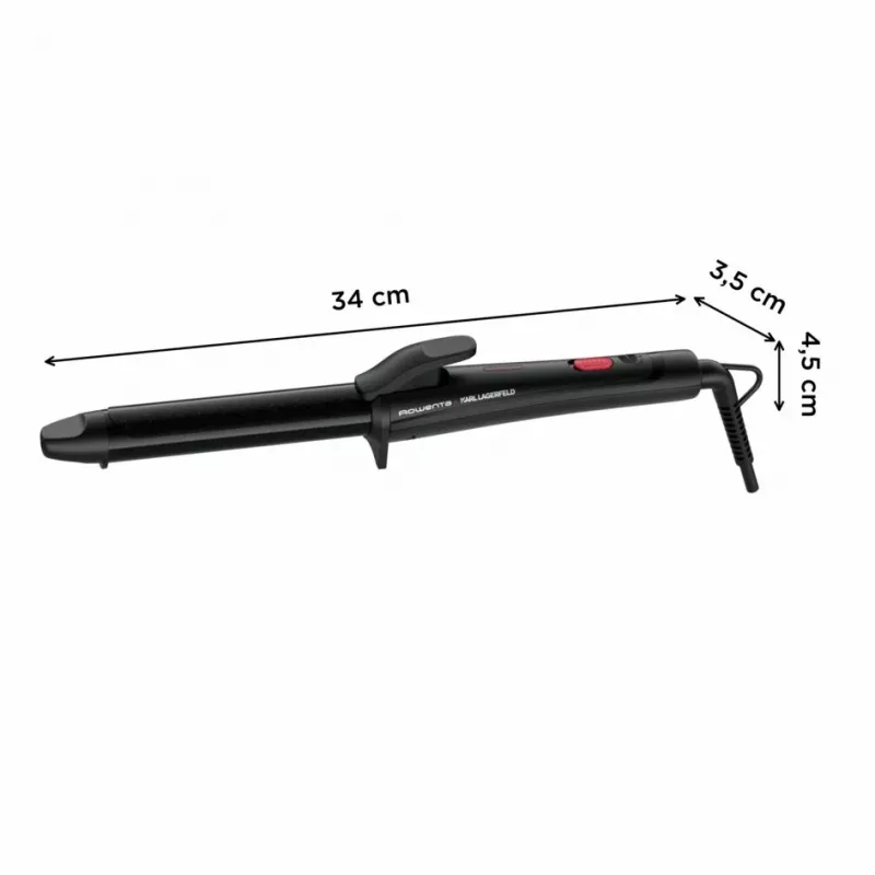 Rowenta X KARL LAGERFELD CF321L lokšķēres Warm Black, Red 47 W 1.8 m