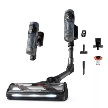 Rowenta X-Force Flex 14.80 RH9B36WV putekļsūcējs 2-in-1 bezvadu kātslota 670 W Melns, Zils
