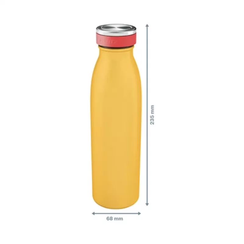 Leitz Cosy izolēta ūdens pudele 500 ml, dzeltena, nerūsējošais tērauds