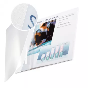 Leitz impressBIND vāks Soft 7,0 mm, A4, Balts, 70 lapām, 214x302x11 mm