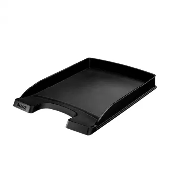 Leitz Letter tray Plus Slim, plastmasas, melna, A4, 242 x 330 x 32 mm