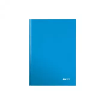 Leitz WOW piezīmju grāmatiņa A5 rūtiņās, cietie vāki, zila