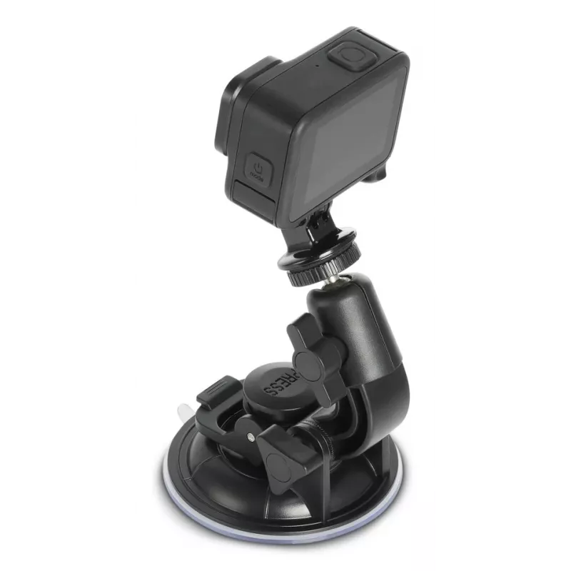 HAMA piesūcekņa turētājs action kamerām universāls automašīnas statīvs 3D Ø90 mm, max slodze 0.3 kg, augstums 5–11 cm