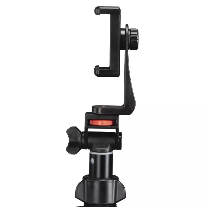 Statīvs Hama Rotary Smartphone II viedtālrunim un digitālajai kamerai, 3 kājas, maks. slodze 1 kg, augstums 41.5–150 cm, melns