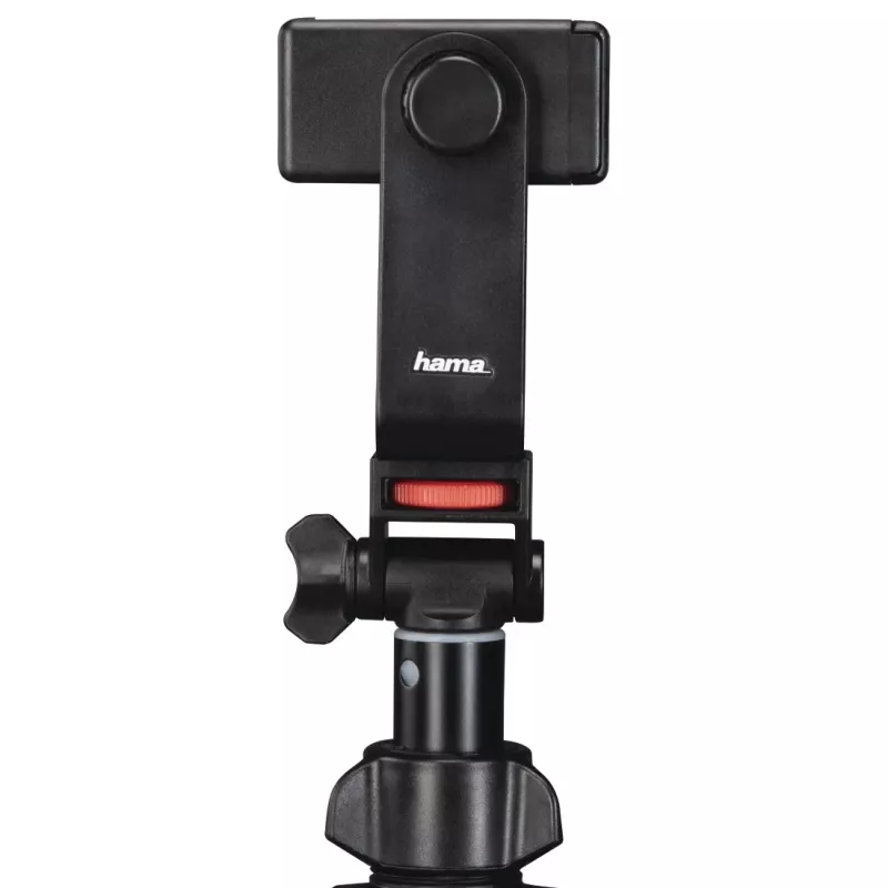 Statīvs Hama Rotary Smartphone II viedtālrunim un digitālajai kamerai, 3 kājas, maks. slodze 1 kg, augstums 41.5–150 cm, melns