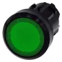 Siemens 3SU1001-0AA40-0AA0 elektriskais izpildmehānisms IP66, IP67, IP69, IP69K Melns, Zaļš
