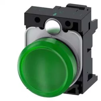 Siemens 3SU1106-6AA40-3AA0 signālgaisma zaļa