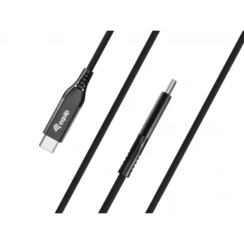 Equip USB 4 Ultra Slim C to C kabelis, 1,2m, PD240W, 4K/60Hz, 40Gbps, Melns