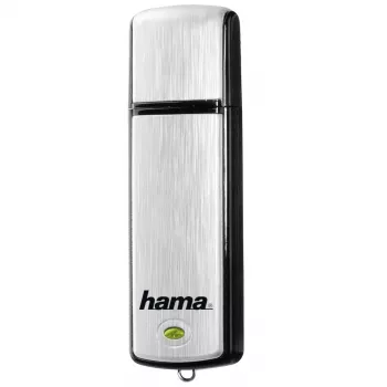 Hama Fancy USB zibatmiņa 32 GB 2.0 Melna, Sudraba