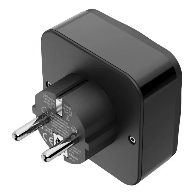 Hama 00223460 Ceļojumu adapteris ar USB-C un USB-A, 20W PD, melns