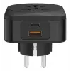 Hama 00223460 Ceļojumu adapteris ar USB-C un USB-A, 20W PD, melns