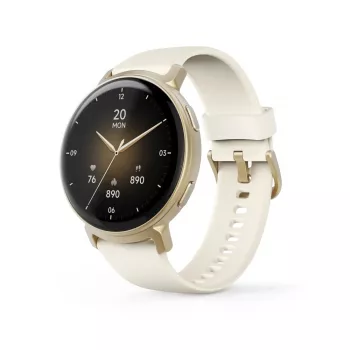 Hama 00178641 viedpulkstenis / sporta pulkstenis 3.35 cm (1.32 collas) AMOLED 43 mm 466 x 466 pikseļi Skārienjutīgs ekrāns Zelts GPS