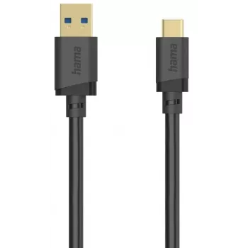 Hama 00202005 USB kabelis USB 3.2 Gen 1 0.75 m USB A USB C Melns