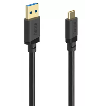 Hama 00202005 USB kabelis USB 3.2 Gen 1 0.75 m USB A USB C Melns