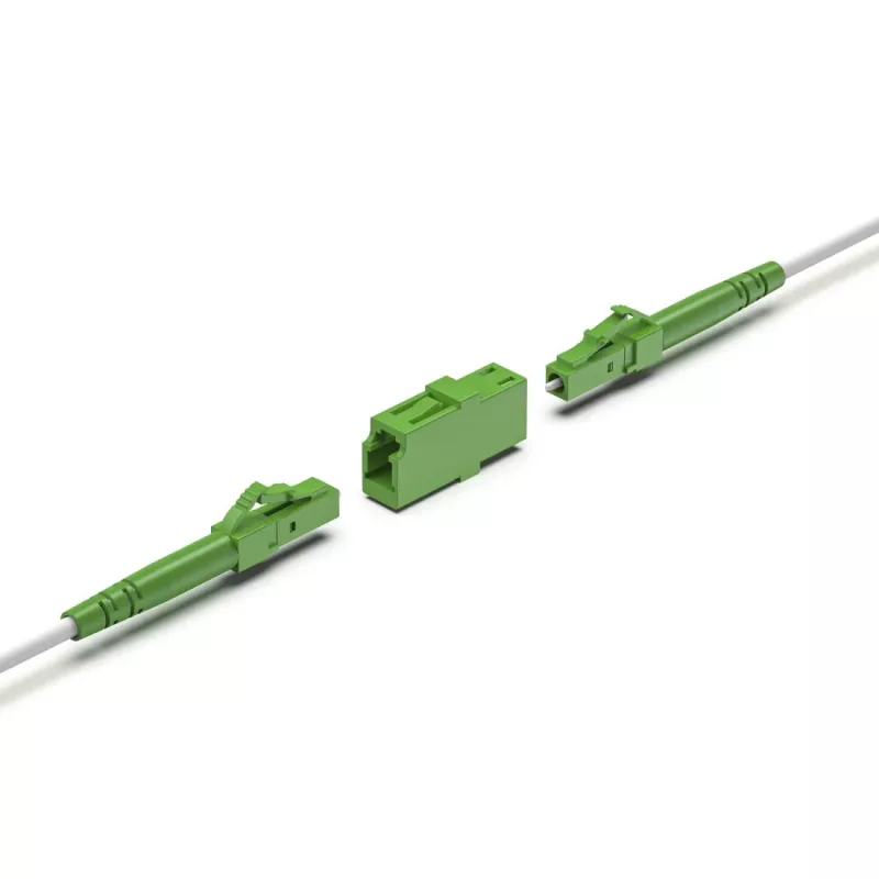 Hama 00200801 optiskās šķiedras adapteris LC/APC, zaļš, 1 gab.