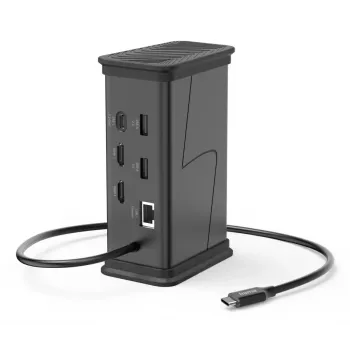 Hama 00200150 USB-C centrmezgls 9 porti 2x HDMI USB-A USB-C LAN