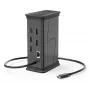 Hama 00200150 USB-C centrmezgls 9 porti 2x HDMI USB-A USB-C LAN