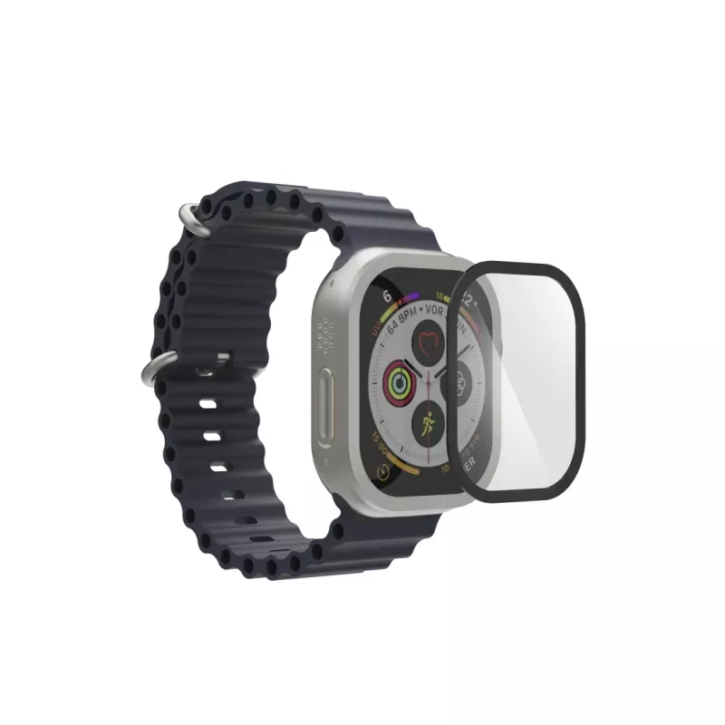 Hama Super Hybrid ekrāna aizsargs, Melns, Caurspīdīgs, Apple Watch Ultra 3