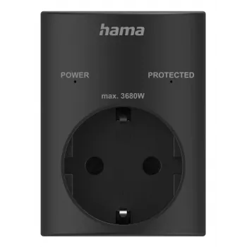 Hama 00223325 Schutzkontakt ligzdas adapteris ar pārsprieguma aizsardzību