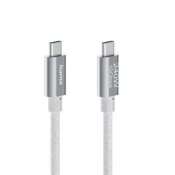 Hama Full-Featured USB-C kabelis 1.5m balts USB 3.2 Gen 2