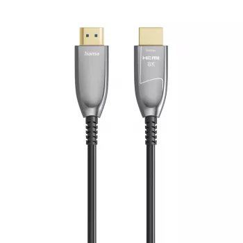Hama 00202036 HDMI kabelis 15 m HDMI Type A (Standarta) Melns, Pelēks, Sudrabs