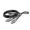 Hama 00202036 HDMI kabelis 15 m HDMI Type A (Standarta) Melns, Pelēks, Sudrabs