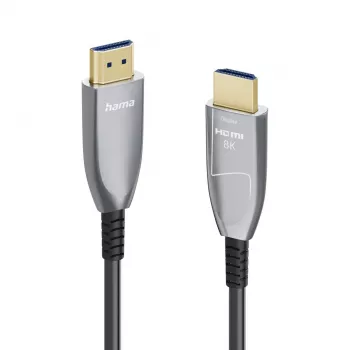 Hama 00202036 HDMI kabelis 20 m HDMI Type A (Standarta) Melns, Pelēks, Sudrabs