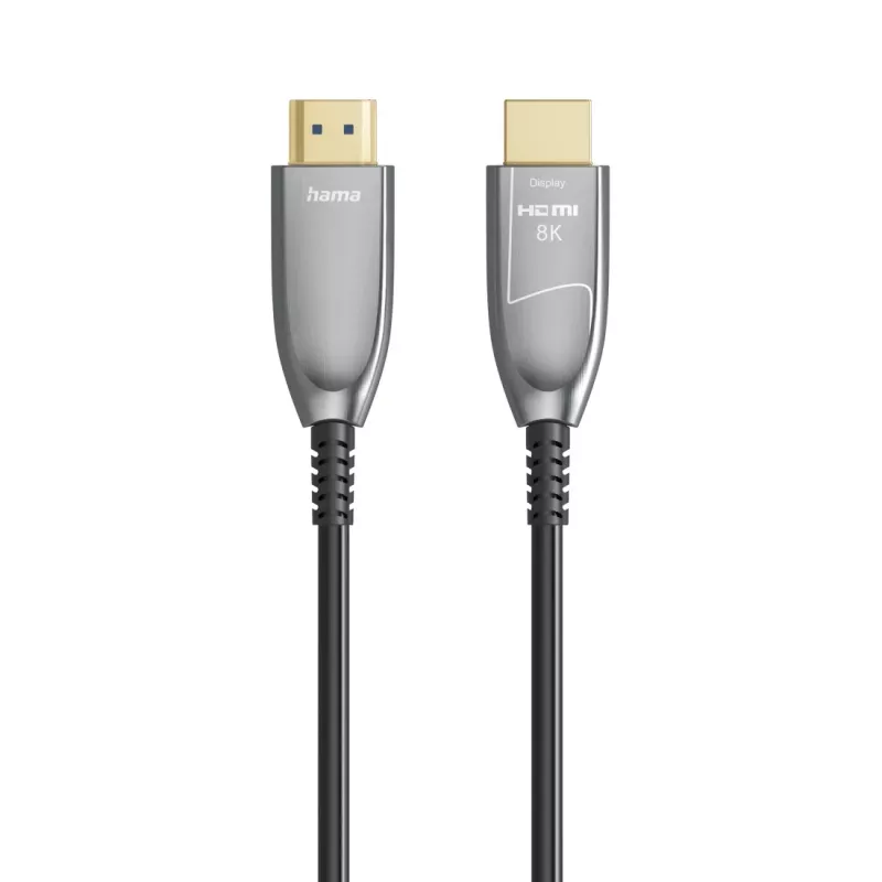 Hama 00202036 HDMI kabelis 20 m HDMI Type A (Standarta) Melns, Pelēks, Sudrabs