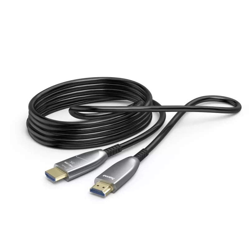 Hama 00202036 HDMI kabelis 20 m HDMI Type A (Standarta) Melns, Pelēks, Sudrabs